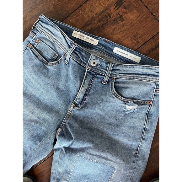 Anthropologie Pilcro & The Letterpress Women's Patchwork Slim Boyfriend Jeans 26 - Picture 7 of 12